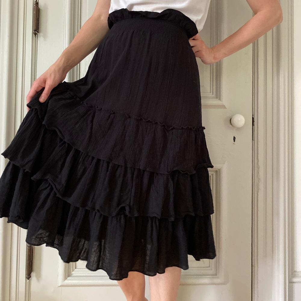 Free People Ruffle Midi skirt